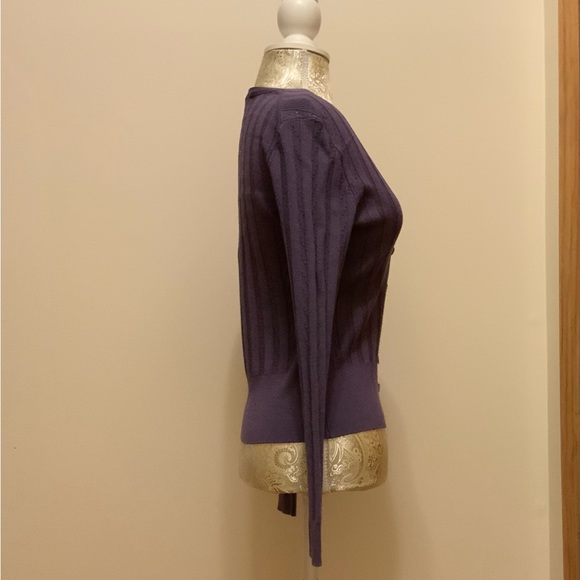 WHBM Purple Cardigan with Matching Camisole (Reversible) (Sz. XS, XXS) - Picture 3 of 10
